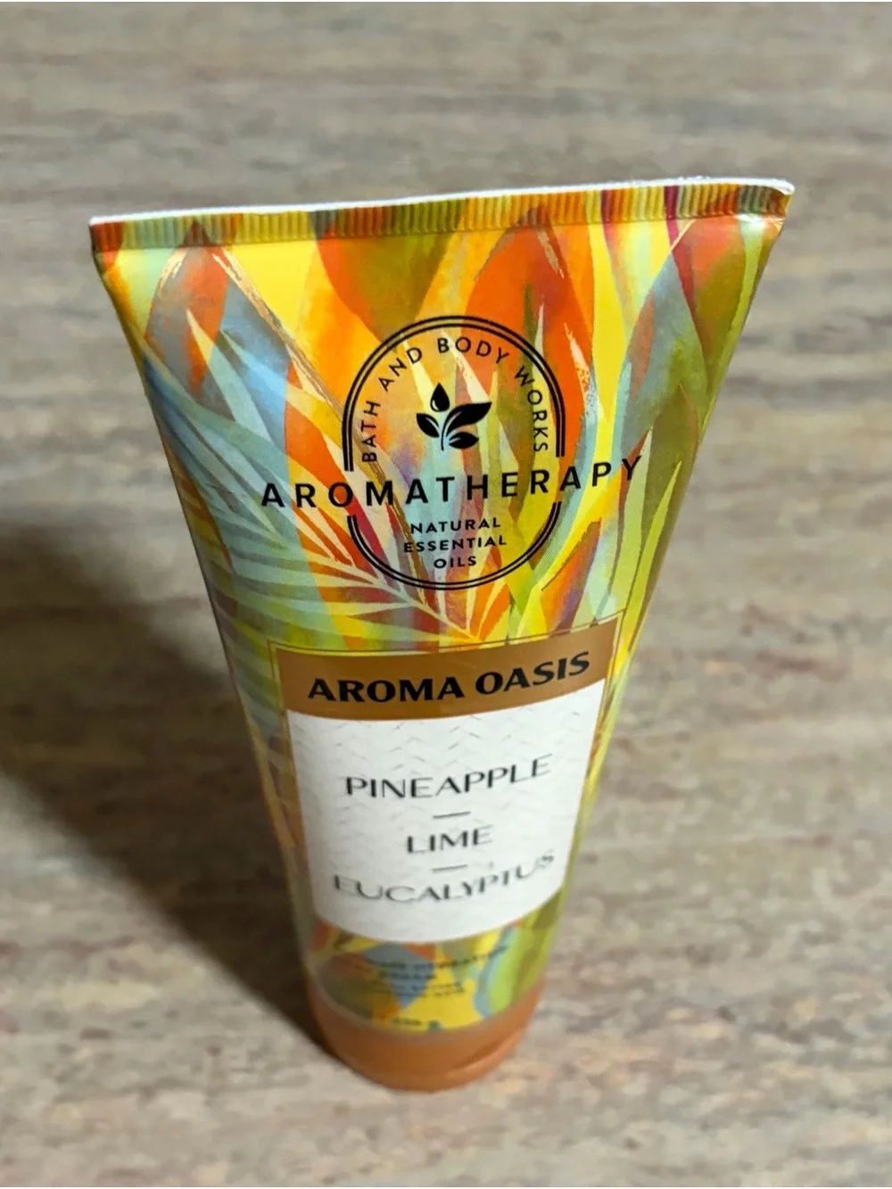 Bath & Body Works Aromatherapy Tropical Yellow Orange Green Tube